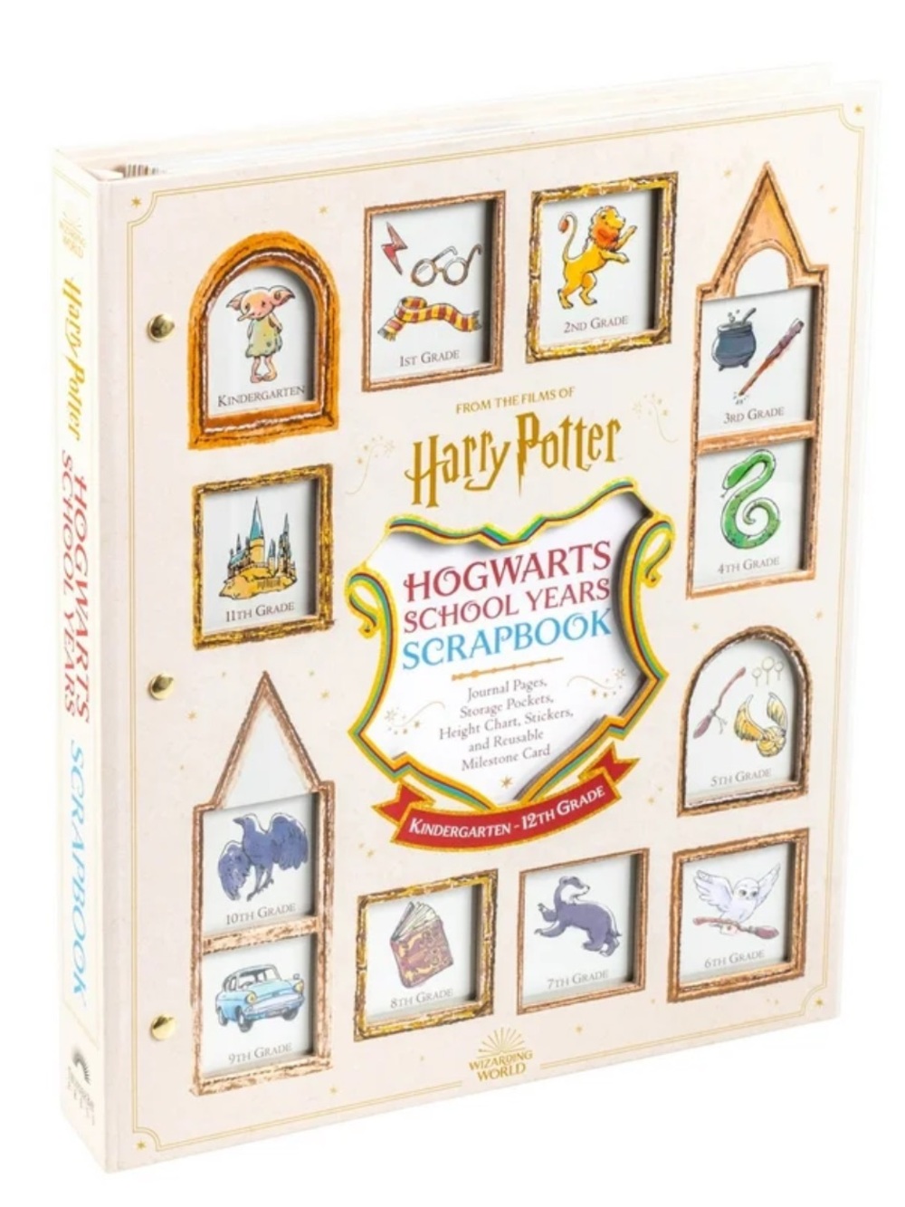 Harry Potter Hogwarts School Years Scrapbook - Cream Cover